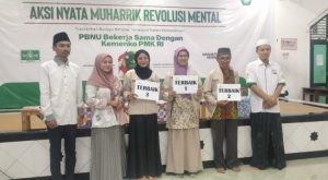 Aksi Nyata Muharrik Revolusi Mental; PBNU-Kemenko PKM RI di PP Pangeran Diponegoro Nobatkan 3 Peserta Terbaik