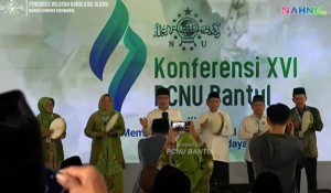 Pemukulan Rebana Tanda Resmi Dibukanya Konferensi XVI PCNU Bantul dan Konferensi XII PC Muslimat NU Bantul