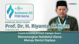 Pidato Perdana Prof. Dr. Riyanta, M. Hum Setelah Terpilih sebagai Ketua PCNU Bantul Masa Khidmat 2024-2029