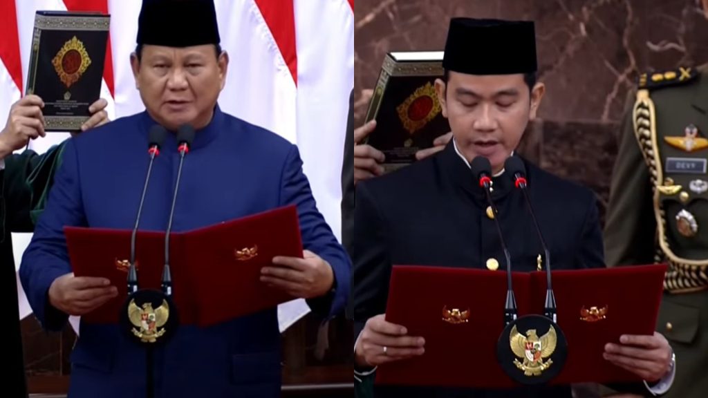 Sah..Prabowo Subianto dan Wakil Presiden Gibran Rakabuming Raka Telah Resmi Memimpin NKRI