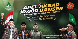 Ratusan Anggota Banser Pati Hadiri Apel Akbar 10.000 Banser di Yogyakarta