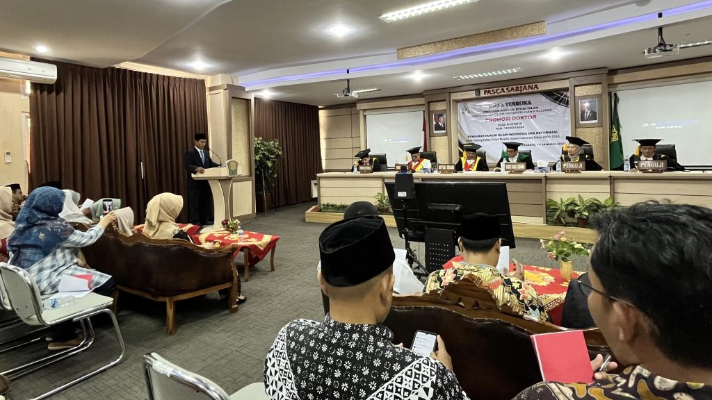 Wakil Sekretaris PWNU DIY Dr. H. Fuad Mustafid, M.Pd., Gelar Ujian Terbuka Promosi Doktor