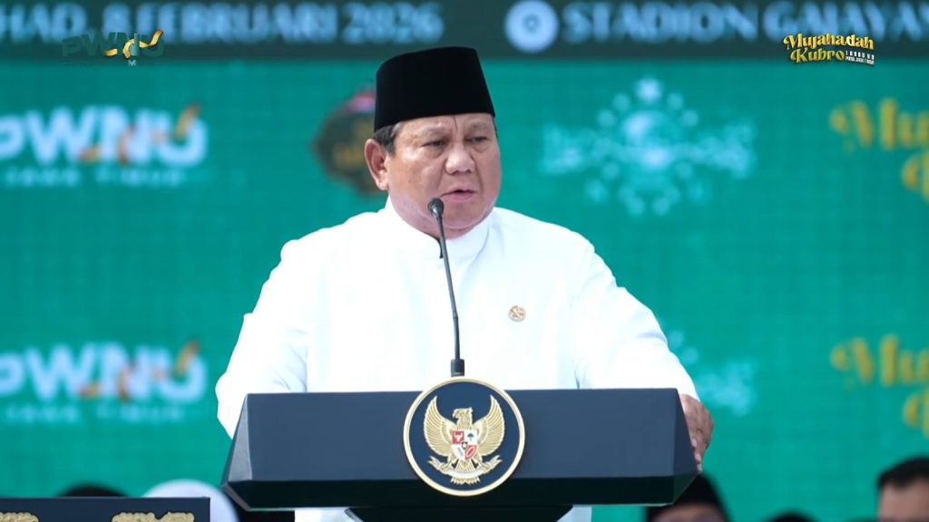 Presiden Prabowo Subianto: NU Pilar Persatuan dan Penjaga Kedamaian Bangsa