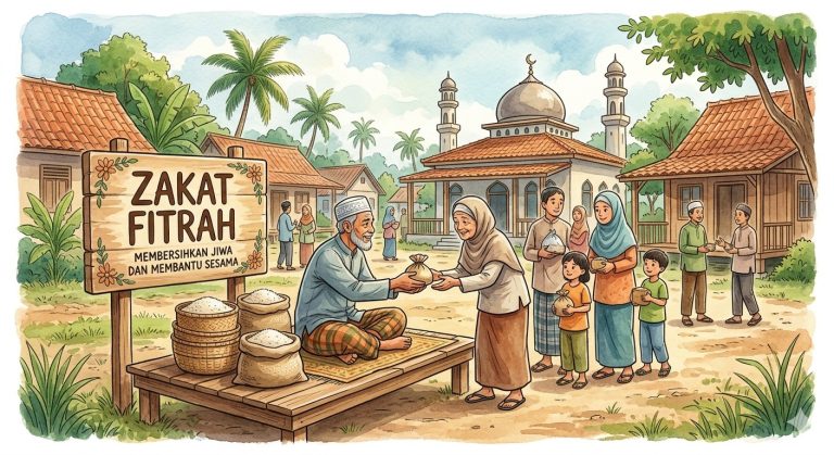 LAFADZ NIAT ZAKAT FITRAH, WAKIL DAN DOA ZAKAT FITRAH