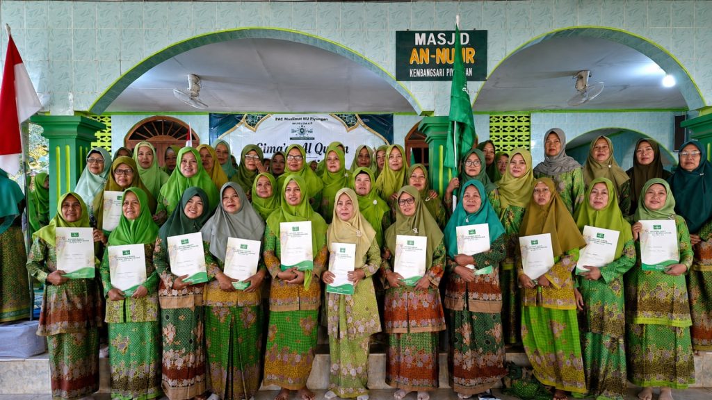 24 Pimpinan Anak Ranting Muslimat NU se-Kapanewon Piyungan Dilantik, Fokus Perkuat Ketahanan Keluarga