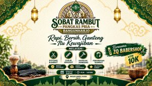 PRNU Bangunharjo Gelar Pangkas Rambut Terjangkau, Lurah dan Warga Sambut Baik